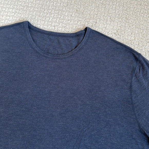 Lululemon 5 Year Basic Long Sleeve Heathered Nautical Navy - Picture 6 of 9